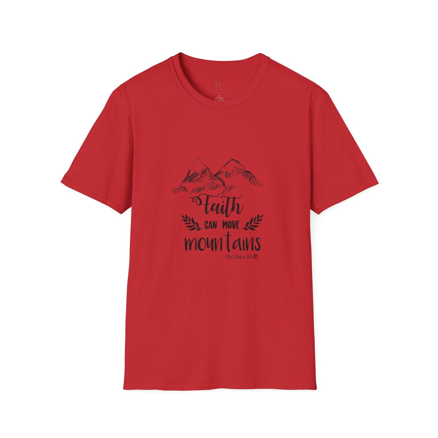 Faith Can Move Mountains Christian T-Shirt — Inspirational Mountain Graphic Tee