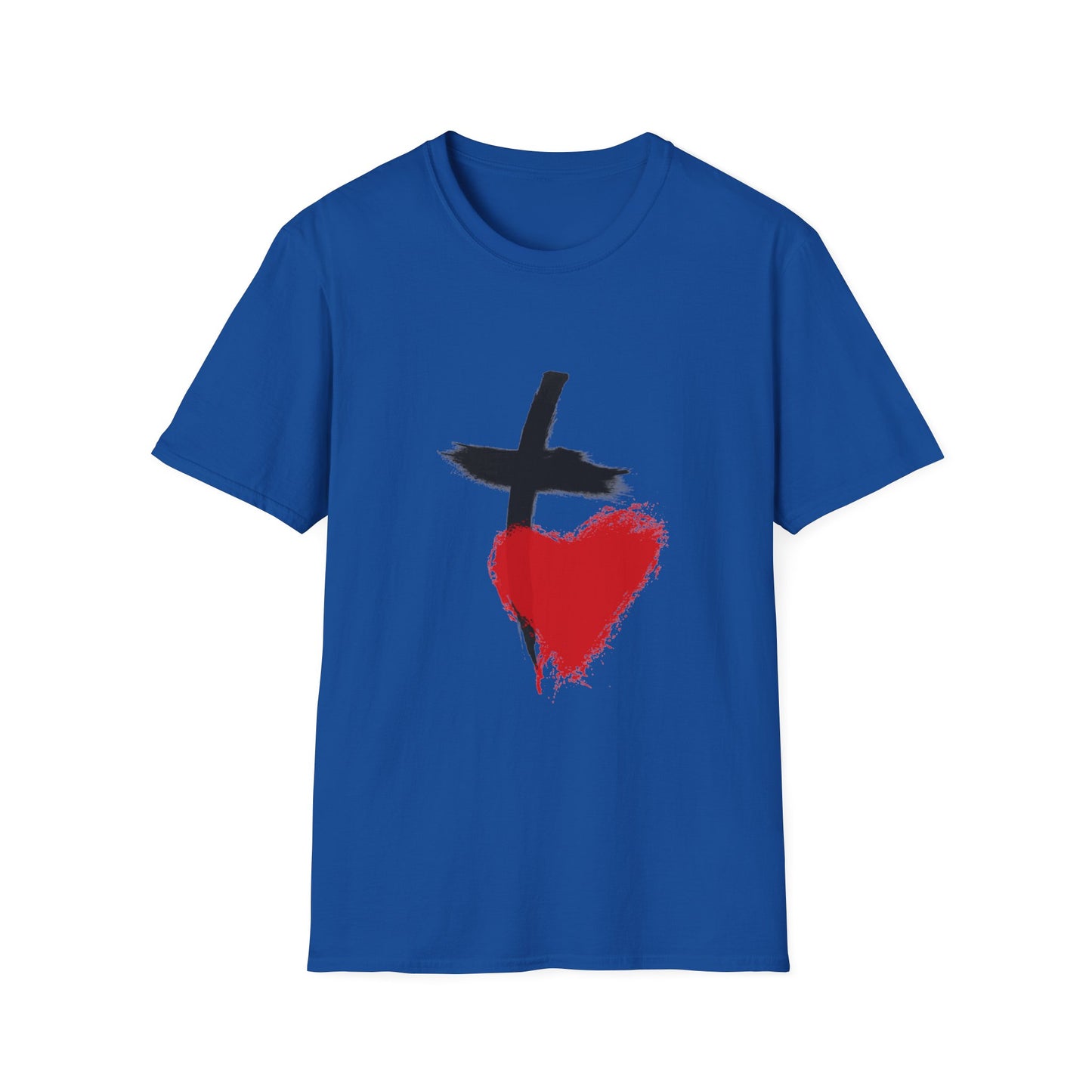 Heart & Cross T-Shirt — Faith-Inspired Christian Design