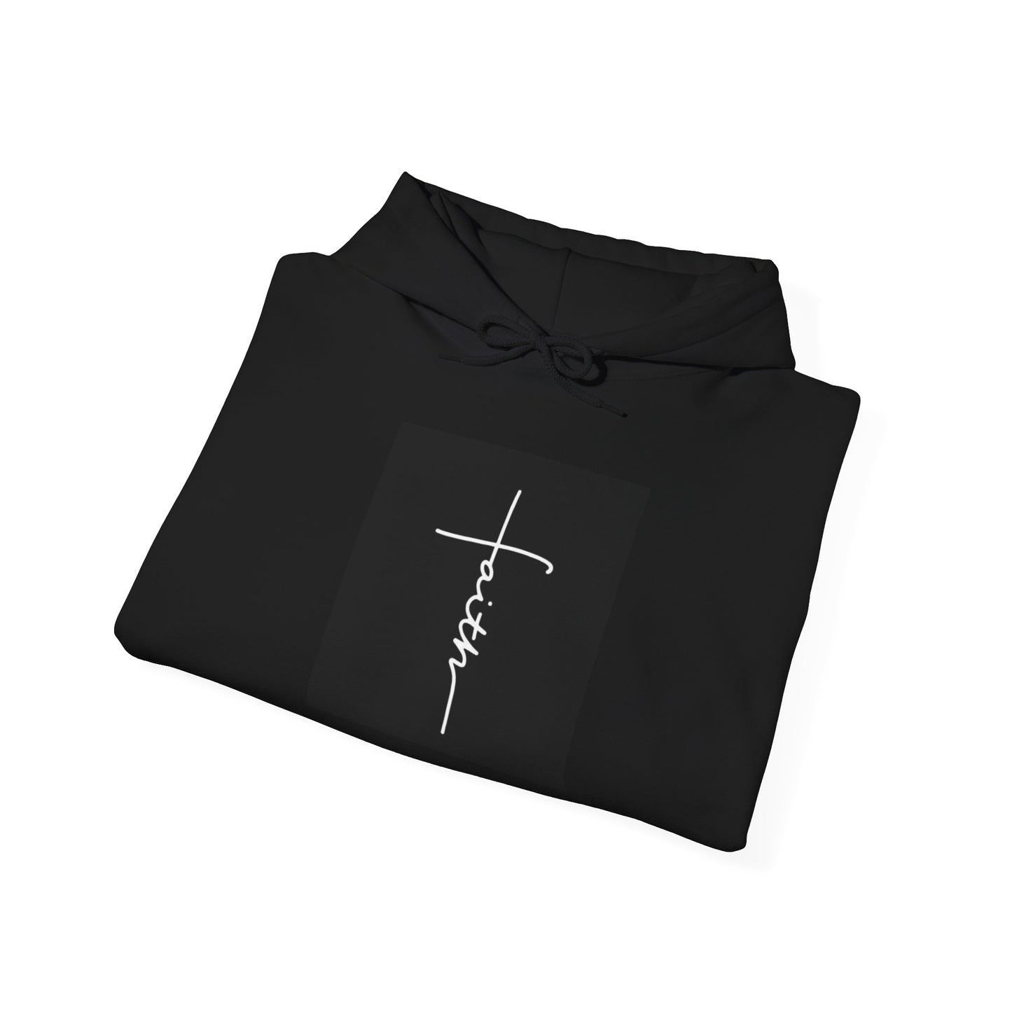 Faith Cross Hoodie – Minimal Christian Comfort Pullover
