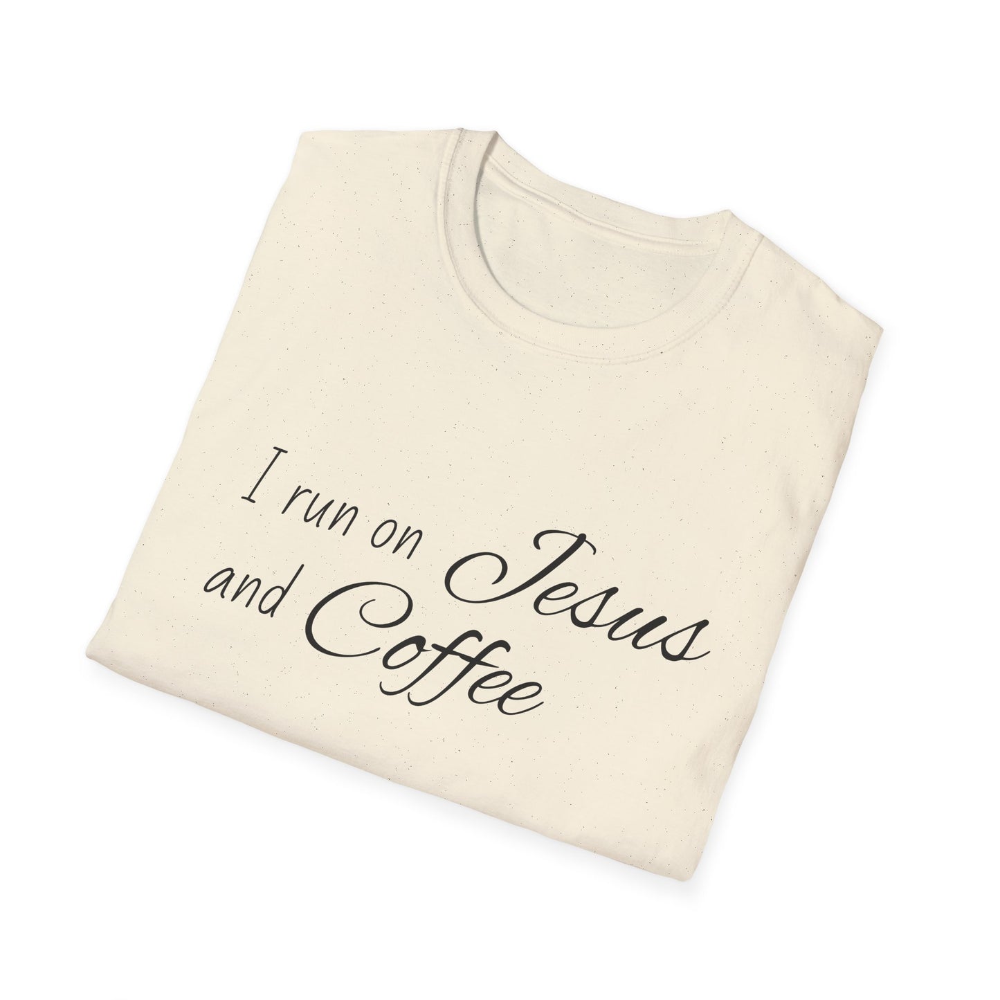 I Run on Jesus and Coffee Faith T-Shirt