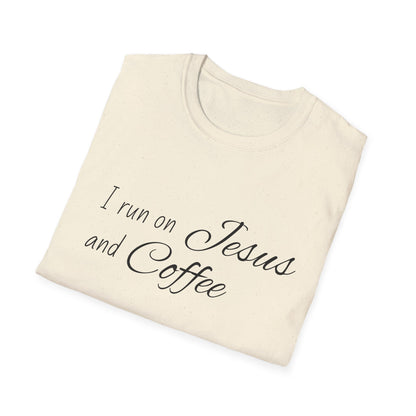 I Run on Jesus and Coffee Faith T-Shirt