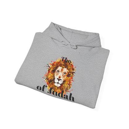 Lion of Judah Hoodie — Watercolor Lion Faith Pullover