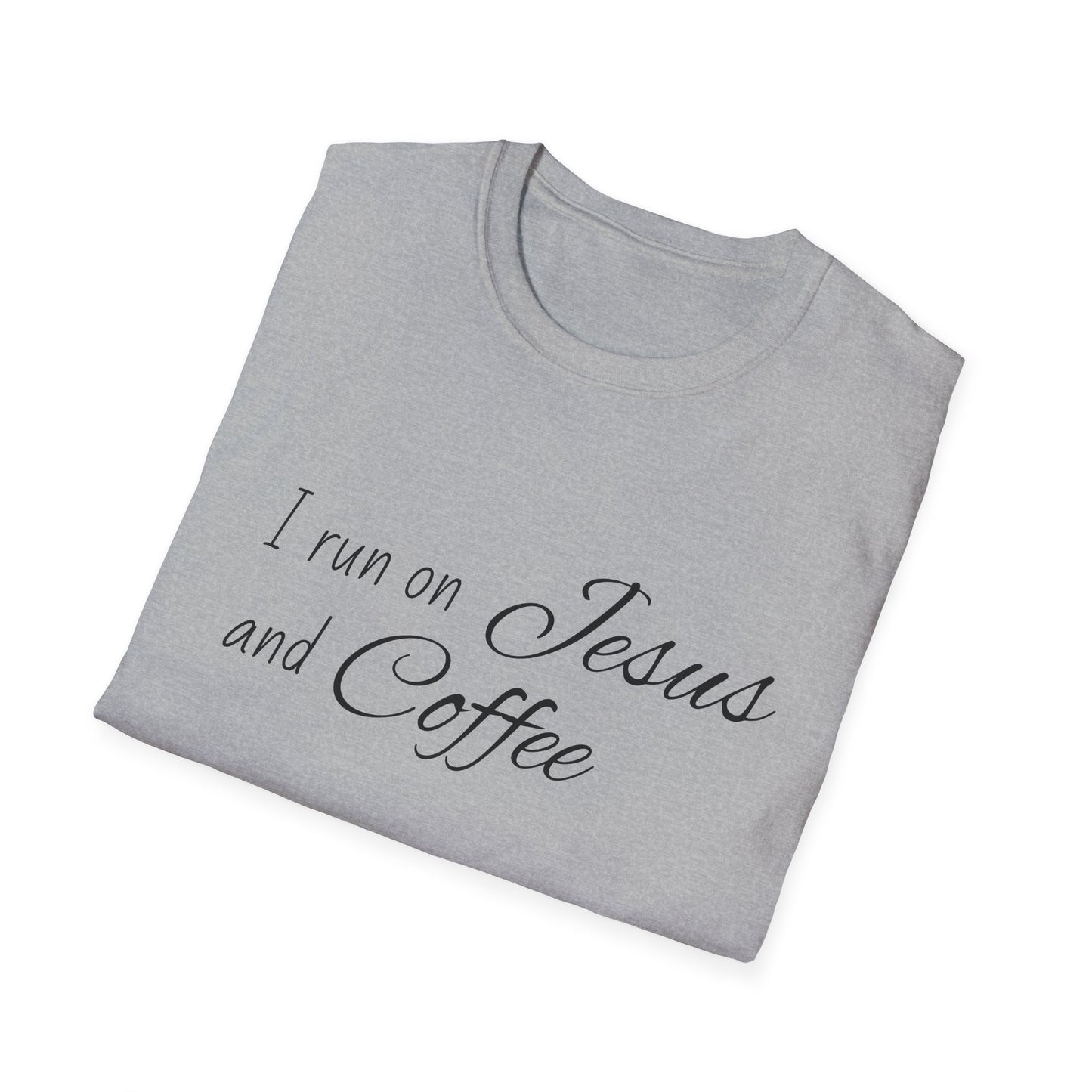 I Run on Jesus and Coffee Faith T-Shirt