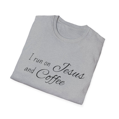 I Run on Jesus and Coffee Faith T-Shirt