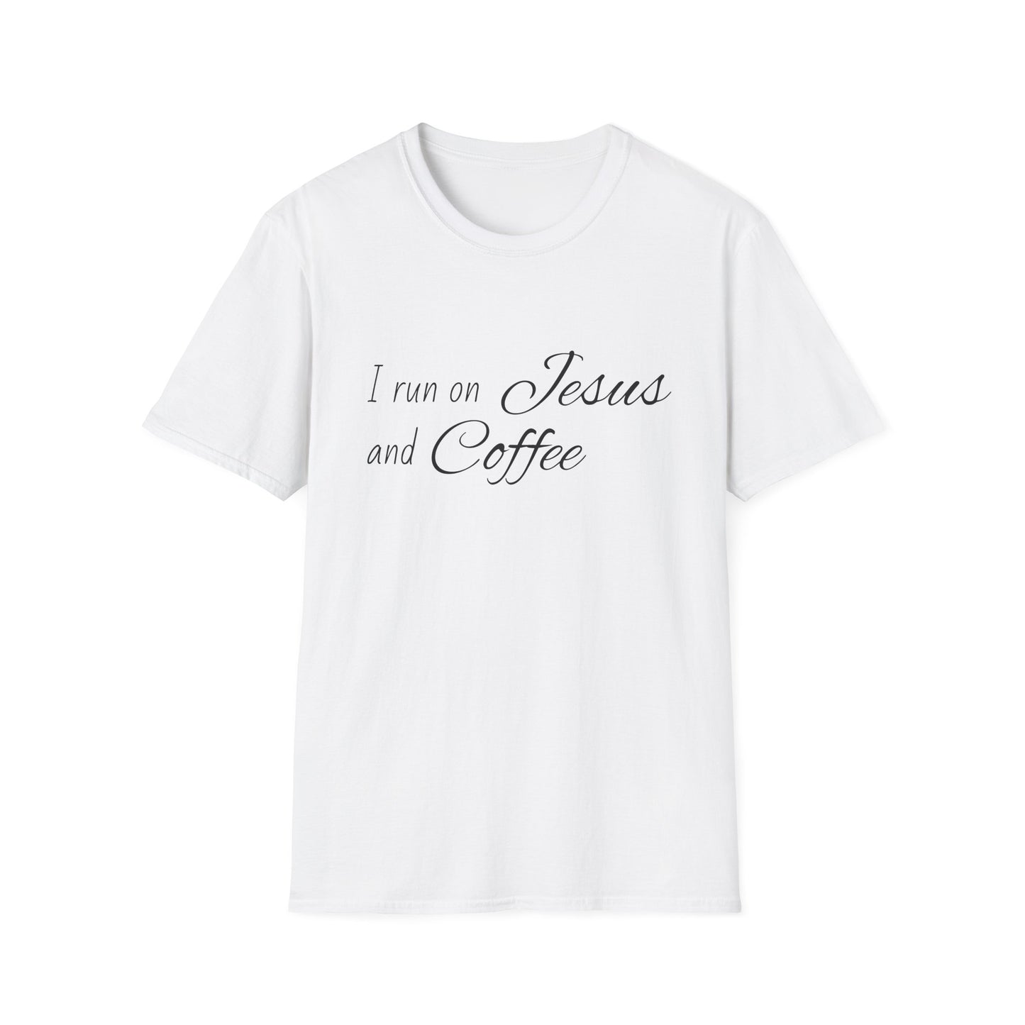 I Run on Jesus and Coffee Faith T-Shirt