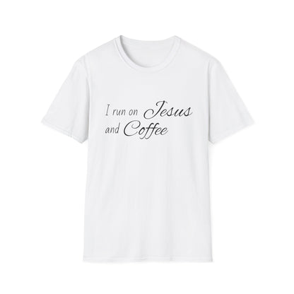 I Run on Jesus and Coffee Faith T-Shirt