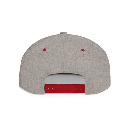 But God Flat Bill Snapback Hat — Minimal Faith Embroidered Cap