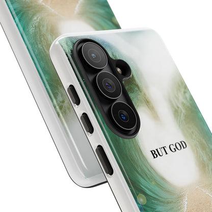 Phone Case — 'But God' Parting Sea Inspirational Christian Faith Design