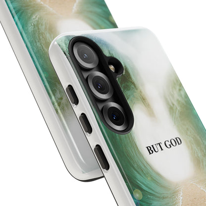 Phone Case — 'But God' Parting Sea Inspirational Christian Faith Design