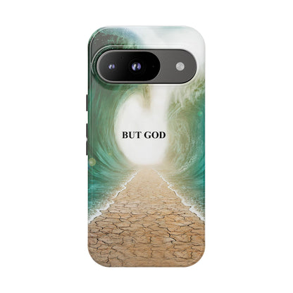 Phone Case — 'But God' Parting Sea Inspirational Christian Faith Design