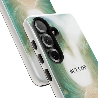 Phone Case — 'But God' Parting Sea Inspirational Christian Faith Design
