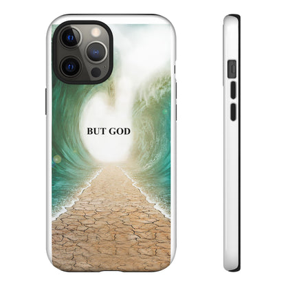 Phone Case — 'But God' Parting Sea Inspirational Christian Faith Design