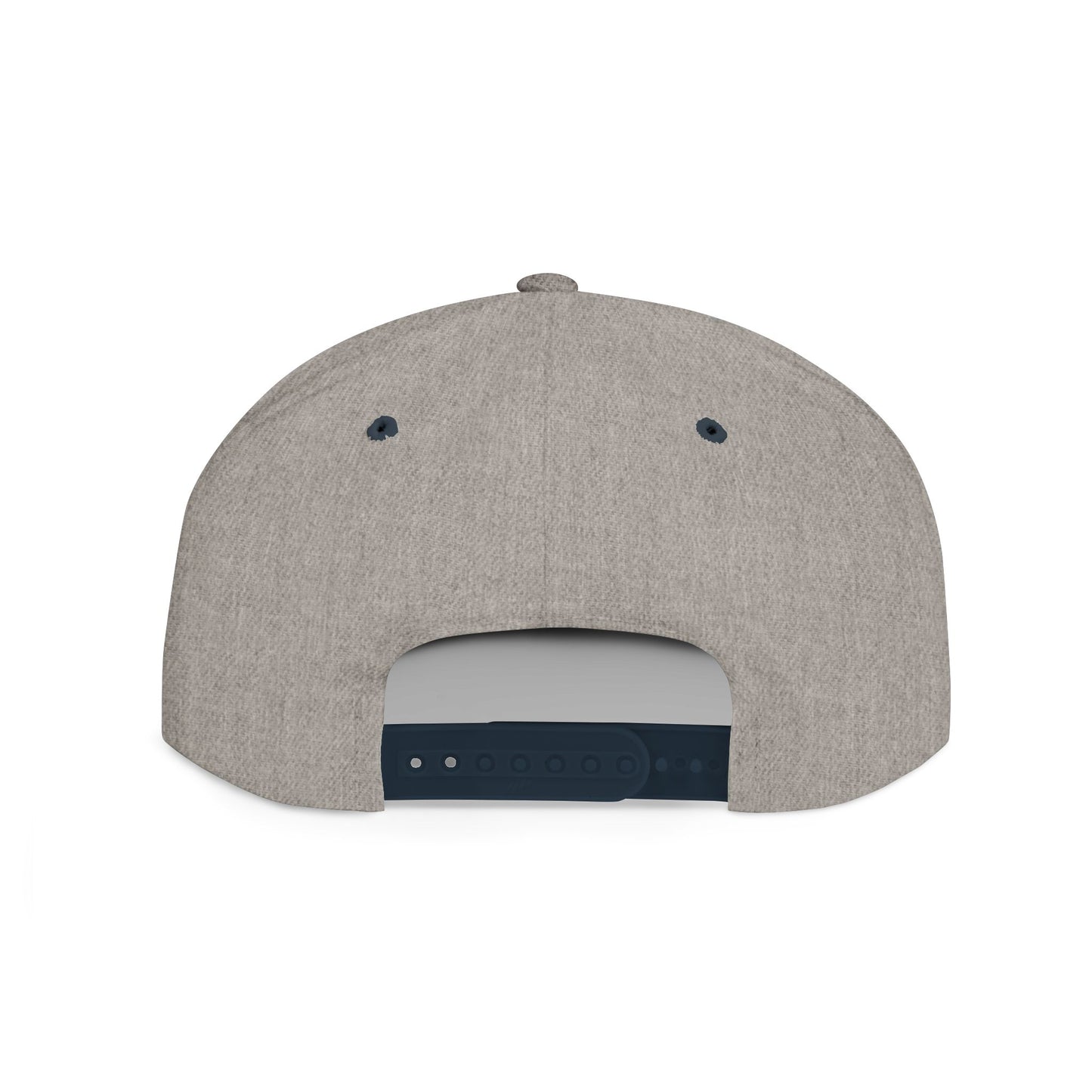 But God Flat Bill Snapback Hat — Minimal Faith Embroidered Cap
