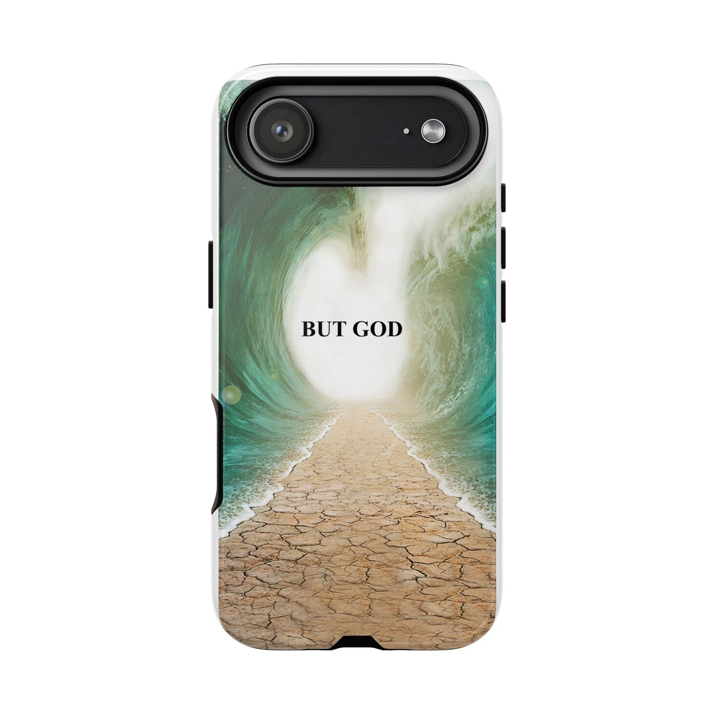 Phone Case — 'But God' Parting Sea Inspirational Christian Faith Design