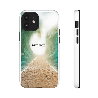 Phone Case — 'But God' Parting Sea Inspirational Christian Faith Design