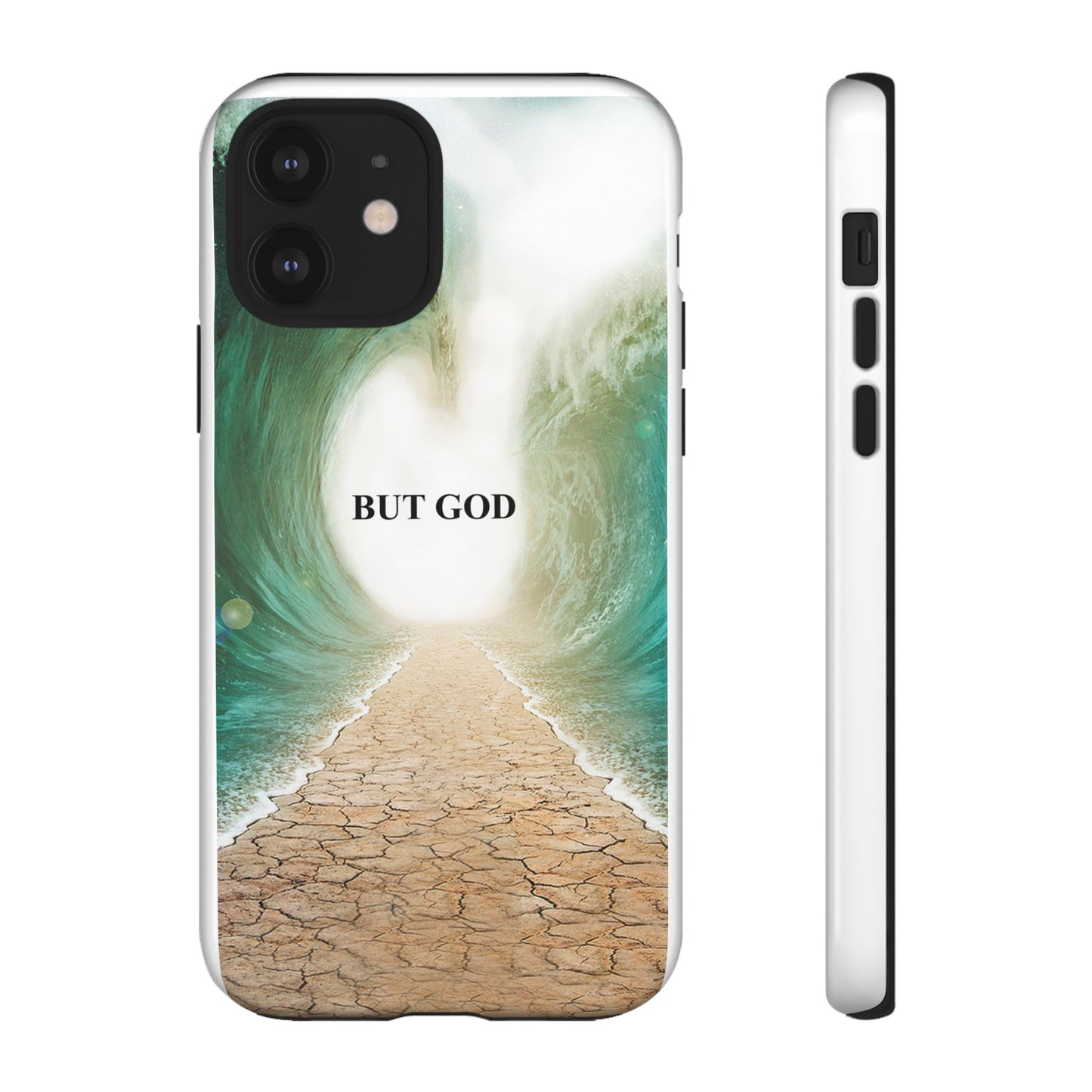 Phone Case — 'But God' Parting Sea Inspirational Christian Faith Design