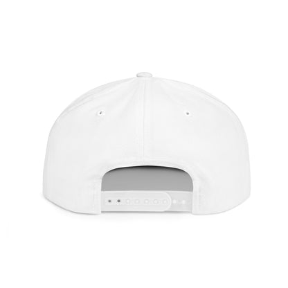 But God Flat Bill Snapback Hat — Minimal Faith Embroidered Cap
