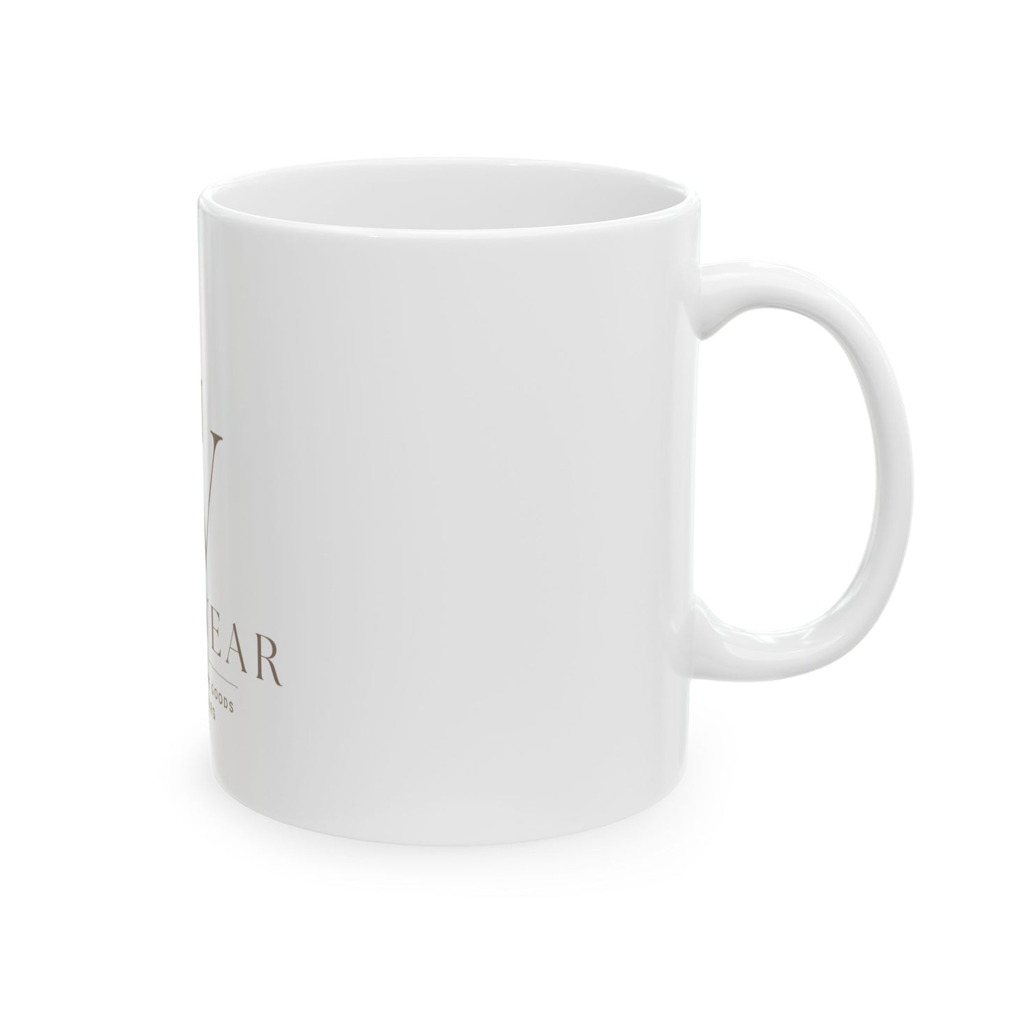 God Wear Logo Ceramic Mug — Faith-Inspired Coffee Cup (11oz & 15oz)