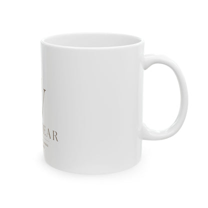 God Wear Logo Ceramic Mug — Faith-Inspired Coffee Cup (11oz & 15oz)