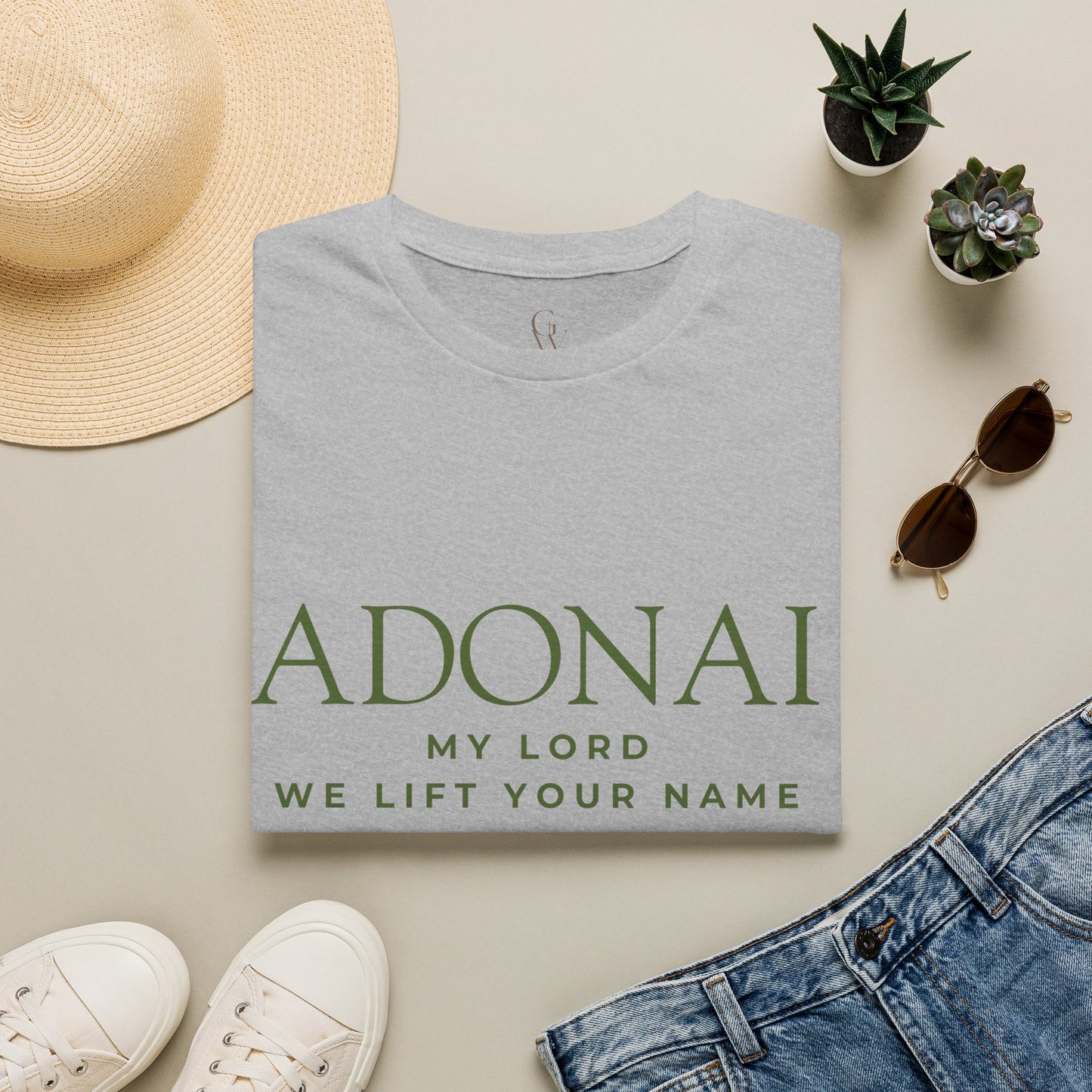 Adonai "My Lord" Christian Worship T-Shirt — We Lift Your Name