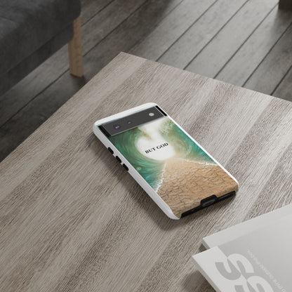 Phone Case — 'But God' Parting Sea Inspirational Christian Faith Design