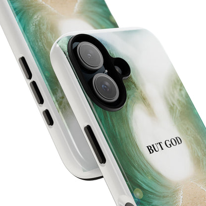 Phone Case — 'But God' Parting Sea Inspirational Christian Faith Design