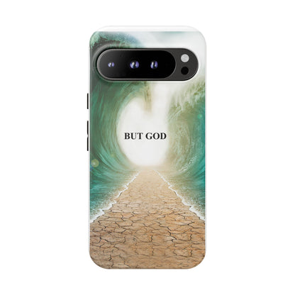 Phone Case — 'But God' Parting Sea Inspirational Christian Faith Design