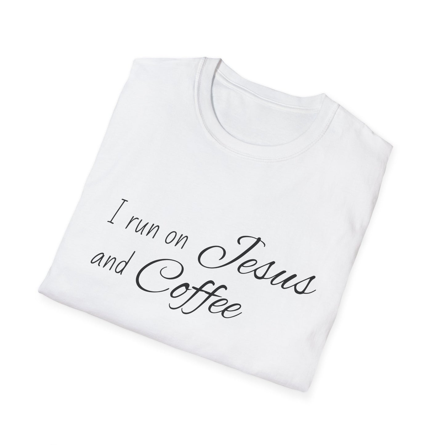 I Run on Jesus and Coffee Faith T-Shirt