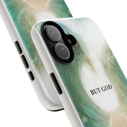 Phone Case — 'But God' Parting Sea Inspirational Christian Faith Design
