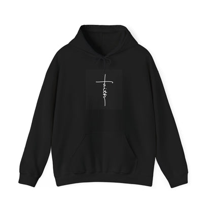Faith Cross Hoodie – Minimal Christian Comfort Pullover