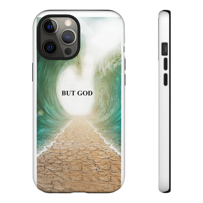 Phone Case — 'But God' Parting Sea Inspirational Christian Faith Design