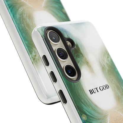 Phone Case — 'But God' Parting Sea Inspirational Christian Faith Design