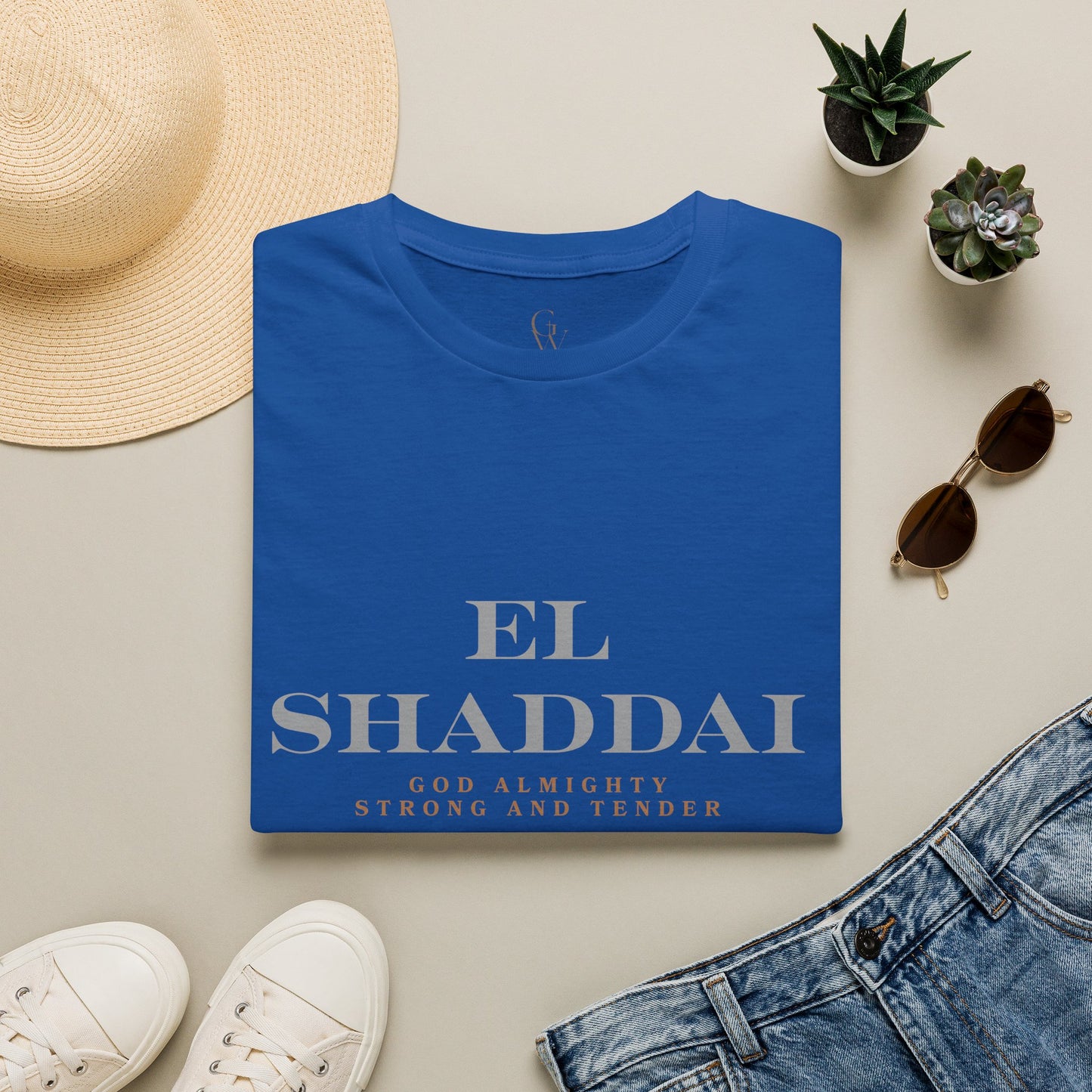 El Shaddai Faith T-Shirt — God Almighty "Strong and Tender"