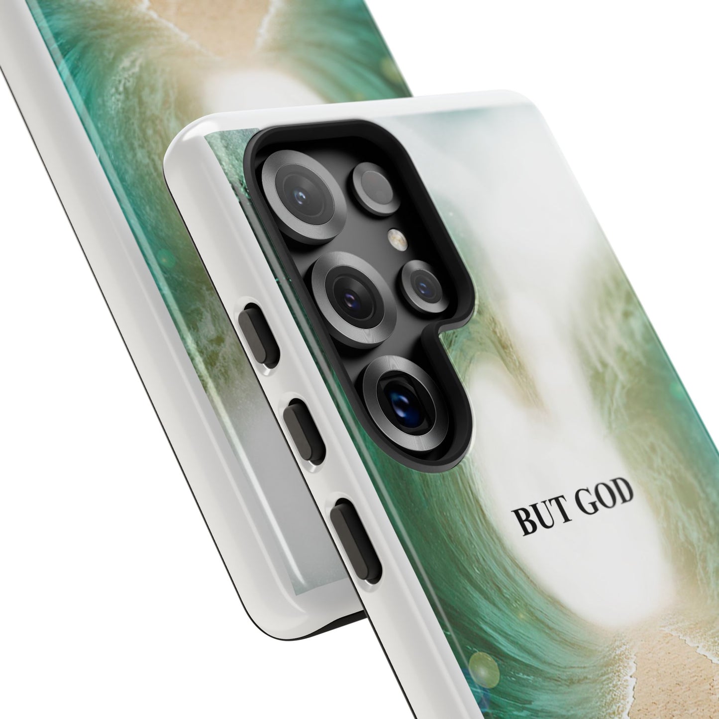 Phone Case — 'But God' Parting Sea Inspirational Christian Faith Design