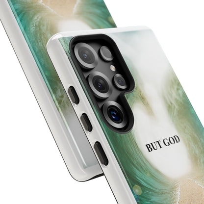 Phone Case — 'But God' Parting Sea Inspirational Christian Faith Design