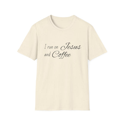 I Run on Jesus and Coffee Faith T-Shirt