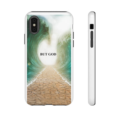 Phone Case — 'But God' Parting Sea Inspirational Christian Faith Design