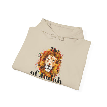 Lion of Judah Hoodie — Watercolor Lion Faith Pullover