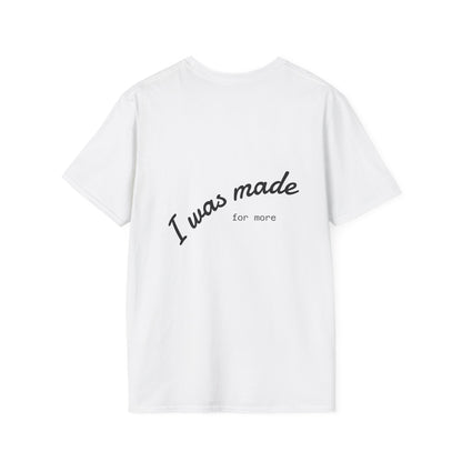 Neon Outline Cross T-Shirt — Minimal Christian Faith Graphic Tee