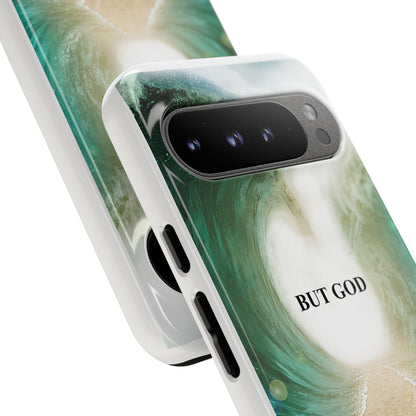 Phone Case — 'But God' Parting Sea Inspirational Christian Faith Design