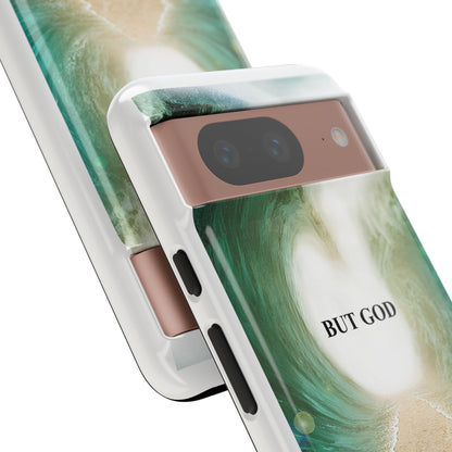 Phone Case — 'But God' Parting Sea Inspirational Christian Faith Design