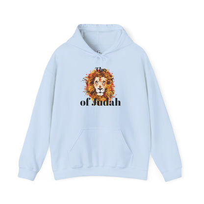 Lion of Judah Hoodie — Watercolor Lion Faith Pullover