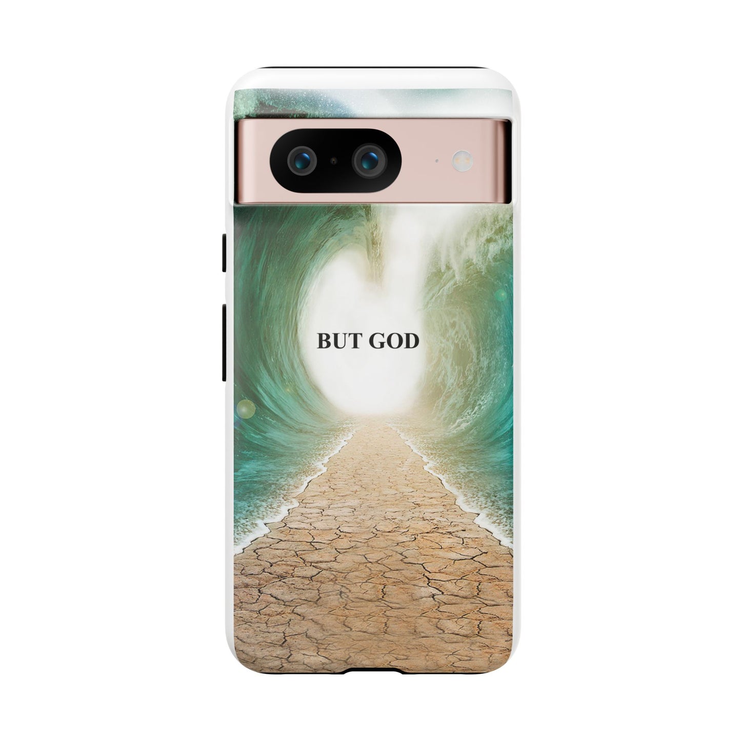 Phone Case — 'But God' Parting Sea Inspirational Christian Faith Design