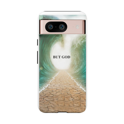 Phone Case — 'But God' Parting Sea Inspirational Christian Faith Design
