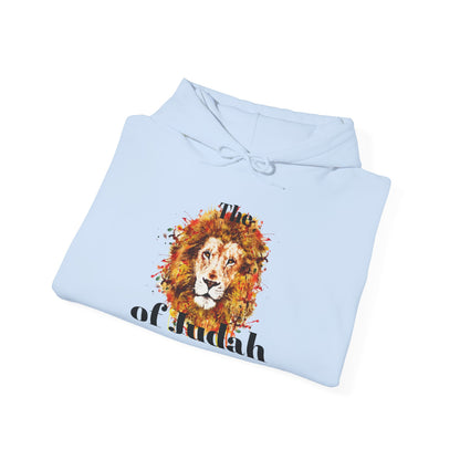Lion of Judah Hoodie — Watercolor Lion Faith Pullover