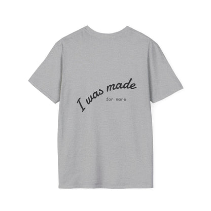 Neon Outline Cross T-Shirt — Minimal Christian Faith Graphic Tee