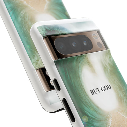 Phone Case — 'But God' Parting Sea Inspirational Christian Faith Design