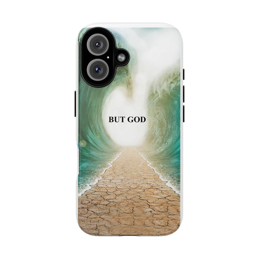 Phone Case — 'But God' Parting Sea Inspirational Christian Faith Design