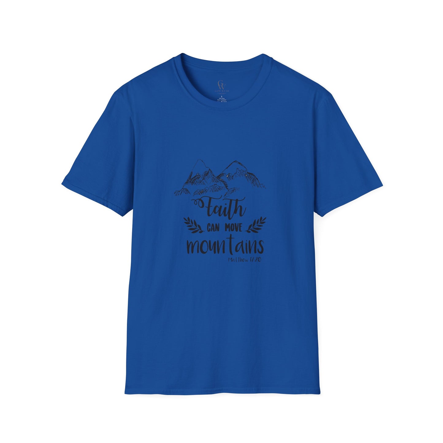 Faith Can Move Mountains Christian T-Shirt — Inspirational Mountain Graphic Tee