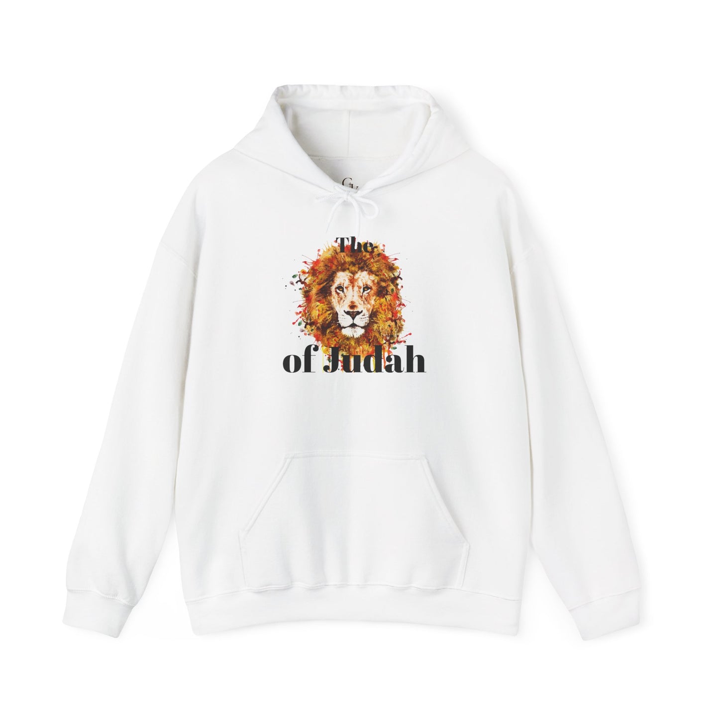 Lion of Judah Hoodie — Watercolor Lion Faith Pullover